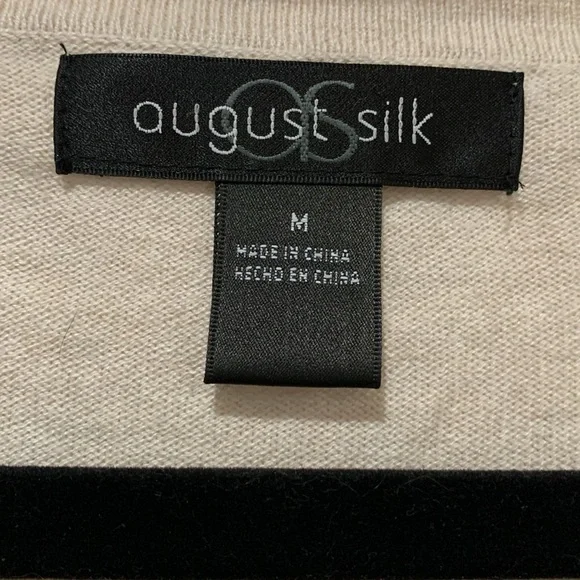 August Silk Sweater with sheer back panel - Picture 3 of 6